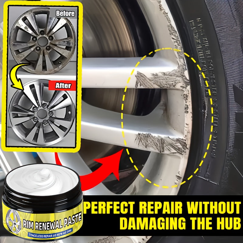 Universal Alloy Wheel Hub Repair Kit Scratch Remover Polish Cream