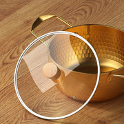 Stainless Steel Soup Pot with Handles for Cooking and Boiling in Silver