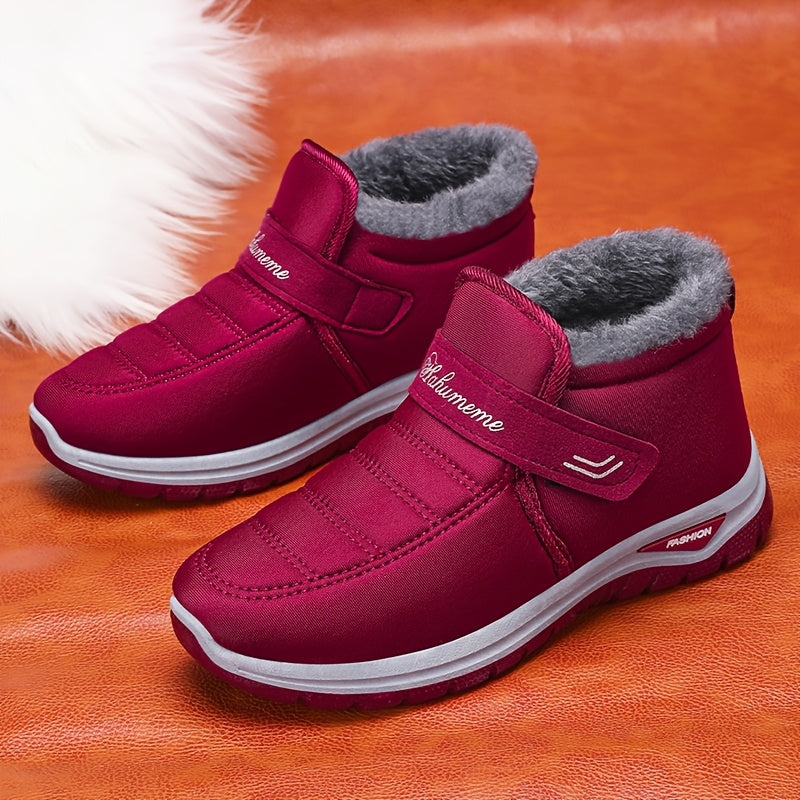 Women's Winter Snow Boots Slip-On Warm Waterproof Lightweight