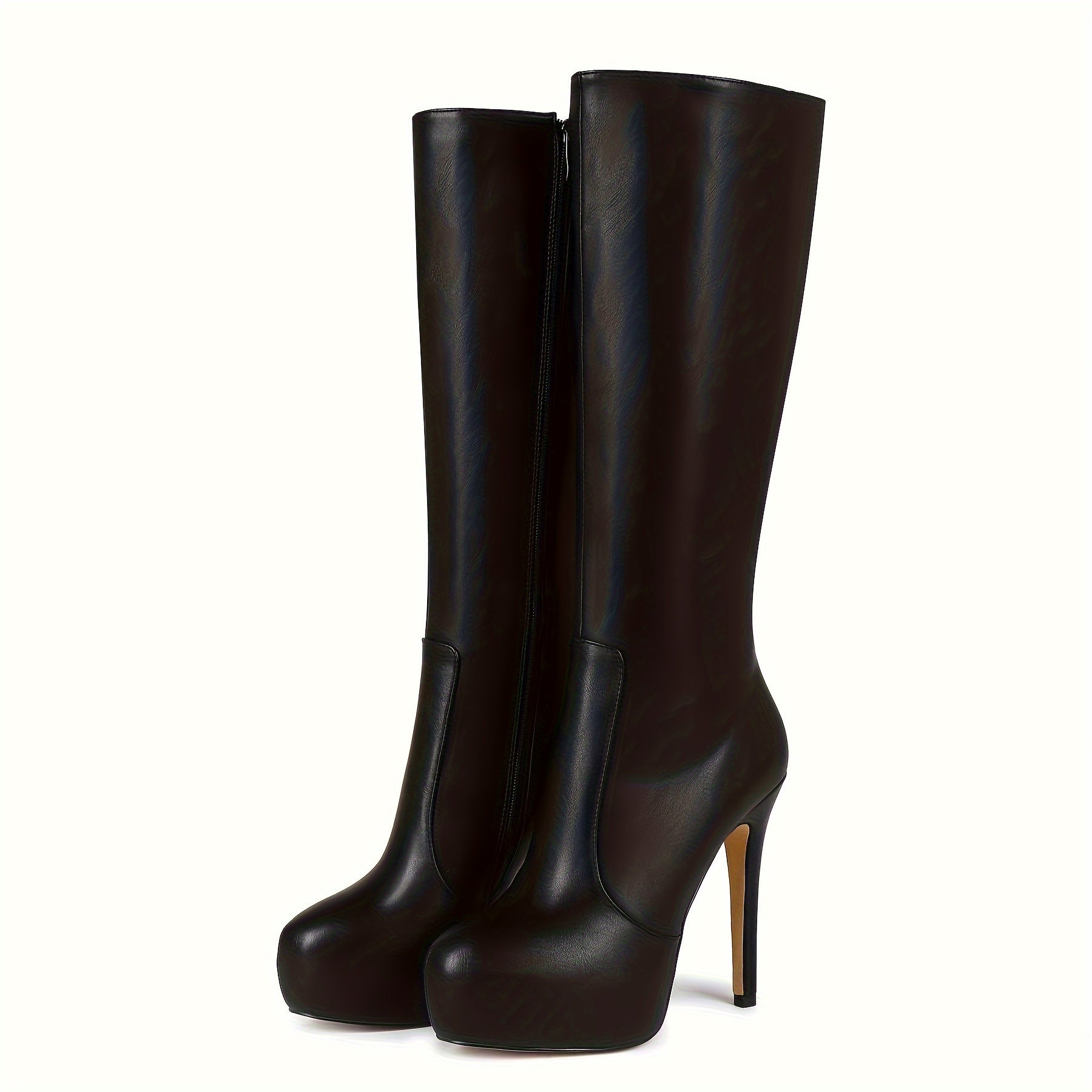 Women's Platform Stiletto Boots Slip-Resistant Rubber Nightclub Footwear