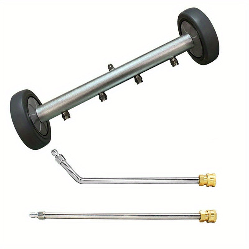 Conjunto de limpiador de agua a alta presión con doble función para chasis de coche y lavado a presión de 16 pulgadas