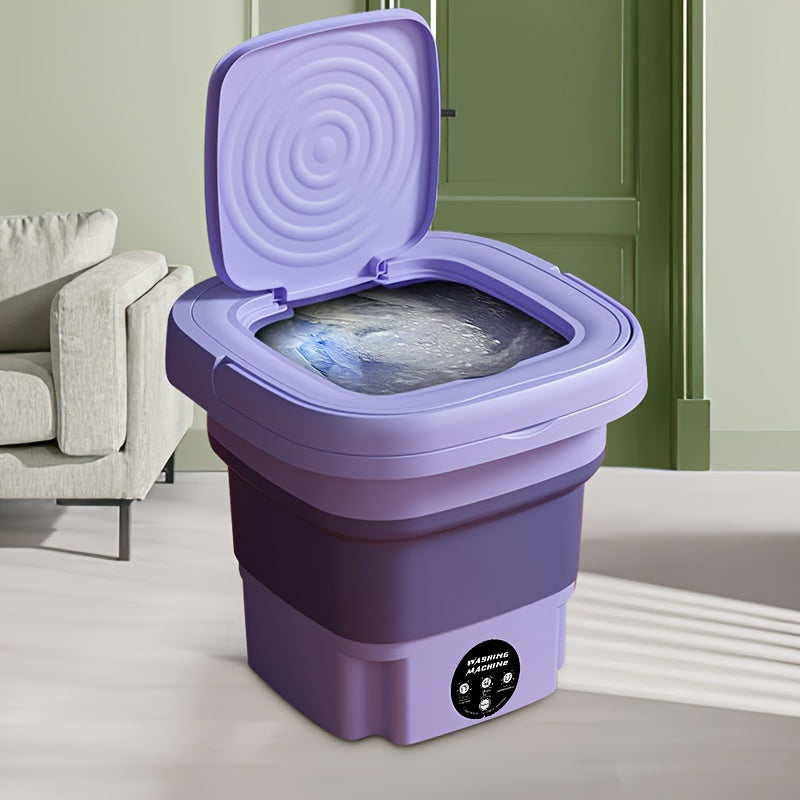 Mini lavadora de 8L portátil, compacta y eficiente en energía, para cargas pequeñas, residencia universitaria, autocaravana, coche