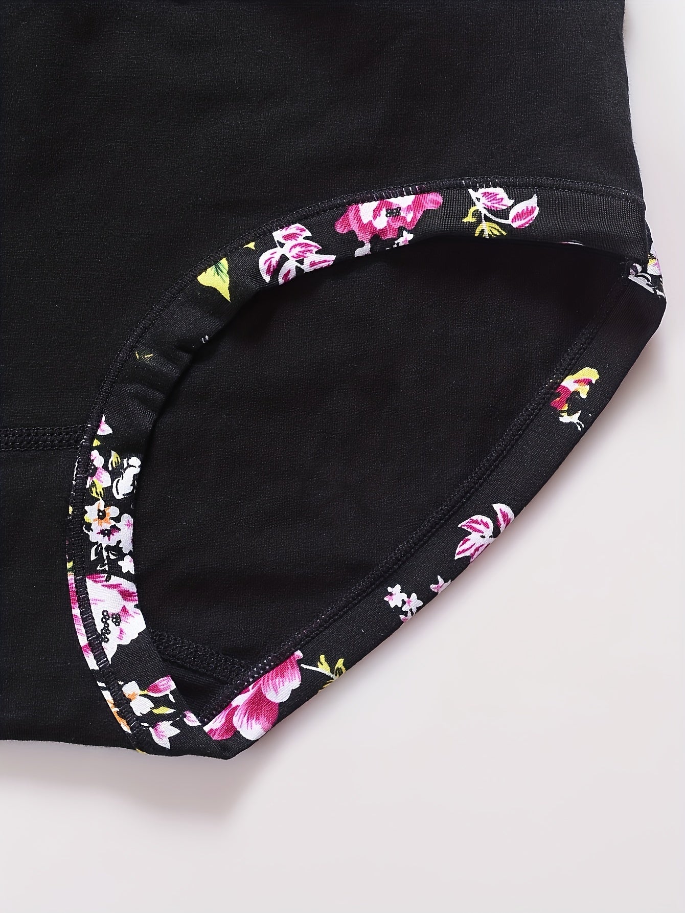 Set of 5 Pink Mid-Rise Women's Cotton Briefs Breathable Stretchy Comfortable