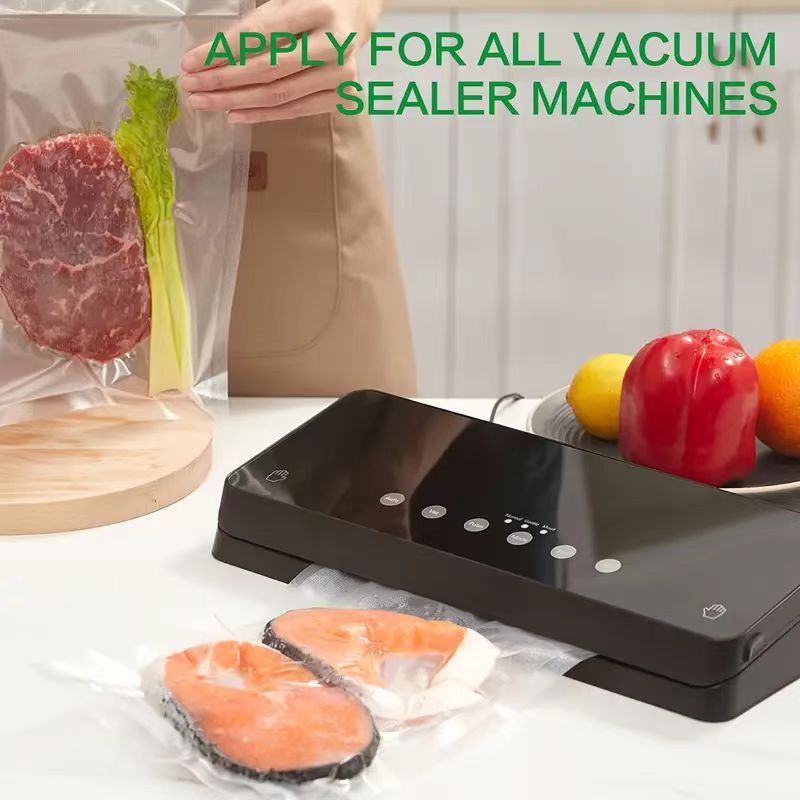 6-Roll Vacuum Sealer Bags Food Storage Meal Prep Preserving Freshness 27.99x300cm