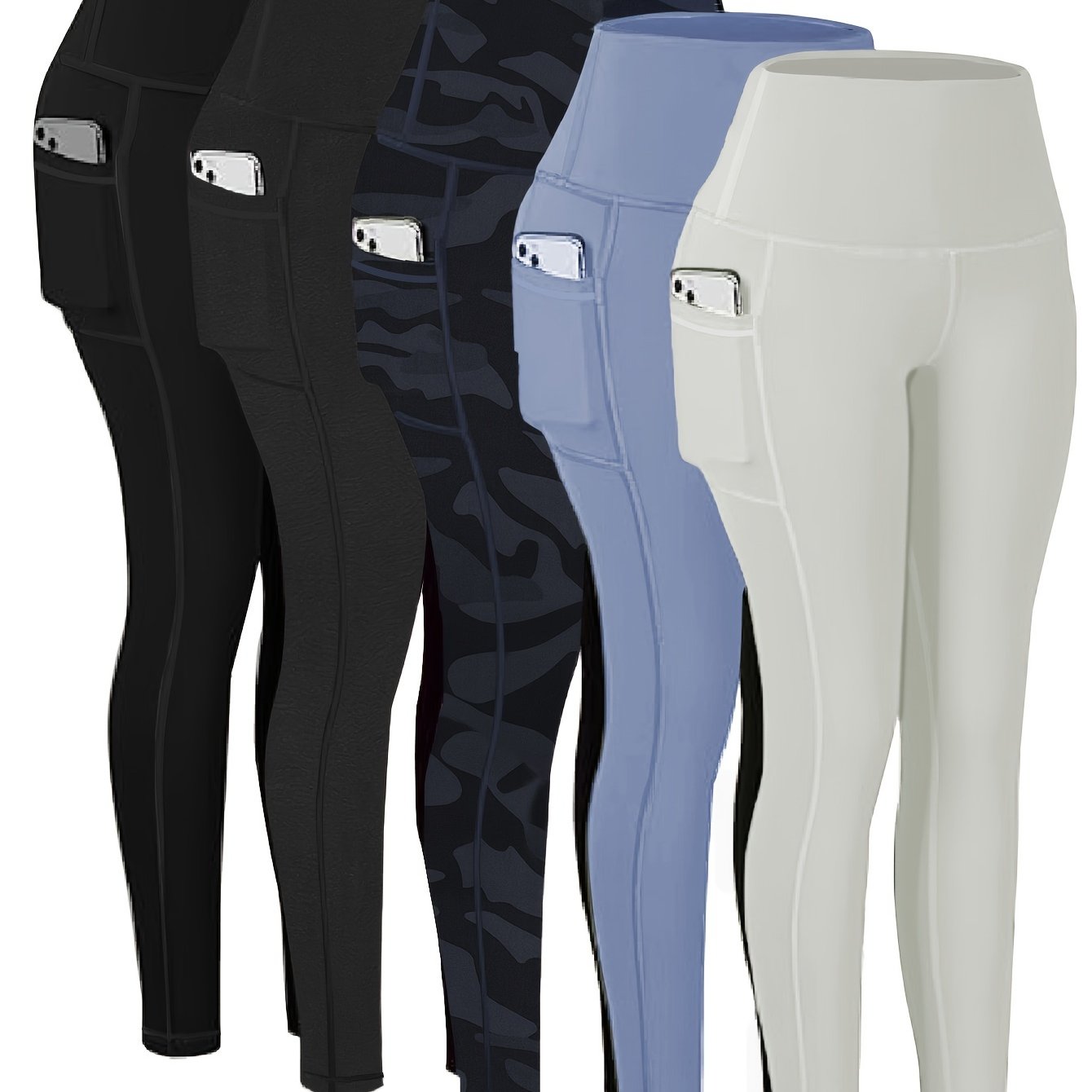 Ayollar uchun sport yoga shimlari yuqori belli kompressiya taytki tez quriydigan