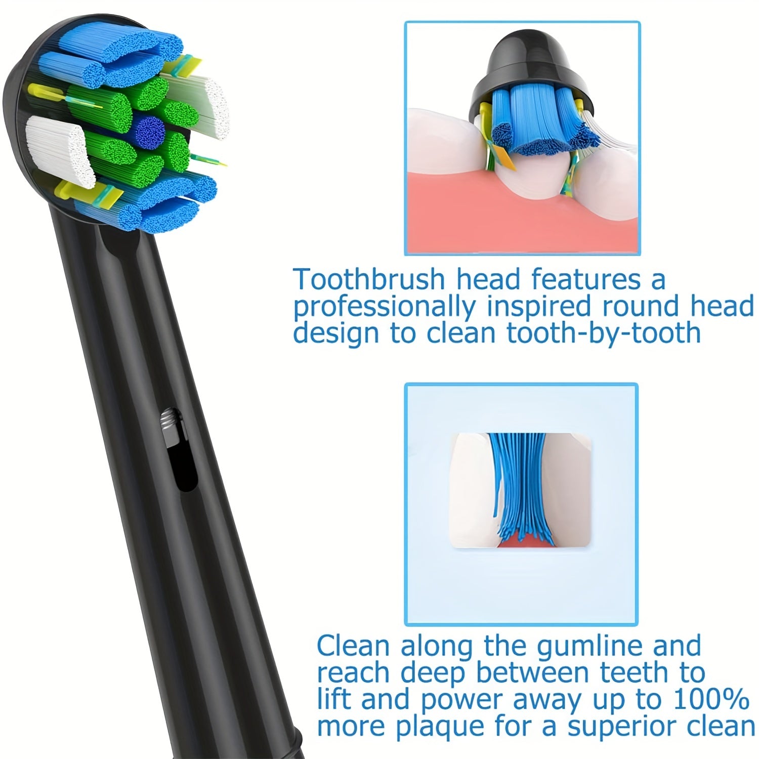 Pack de 16 cabezales de cepillo de dientes de repuesto para sensibilidad y limpieza de precisión