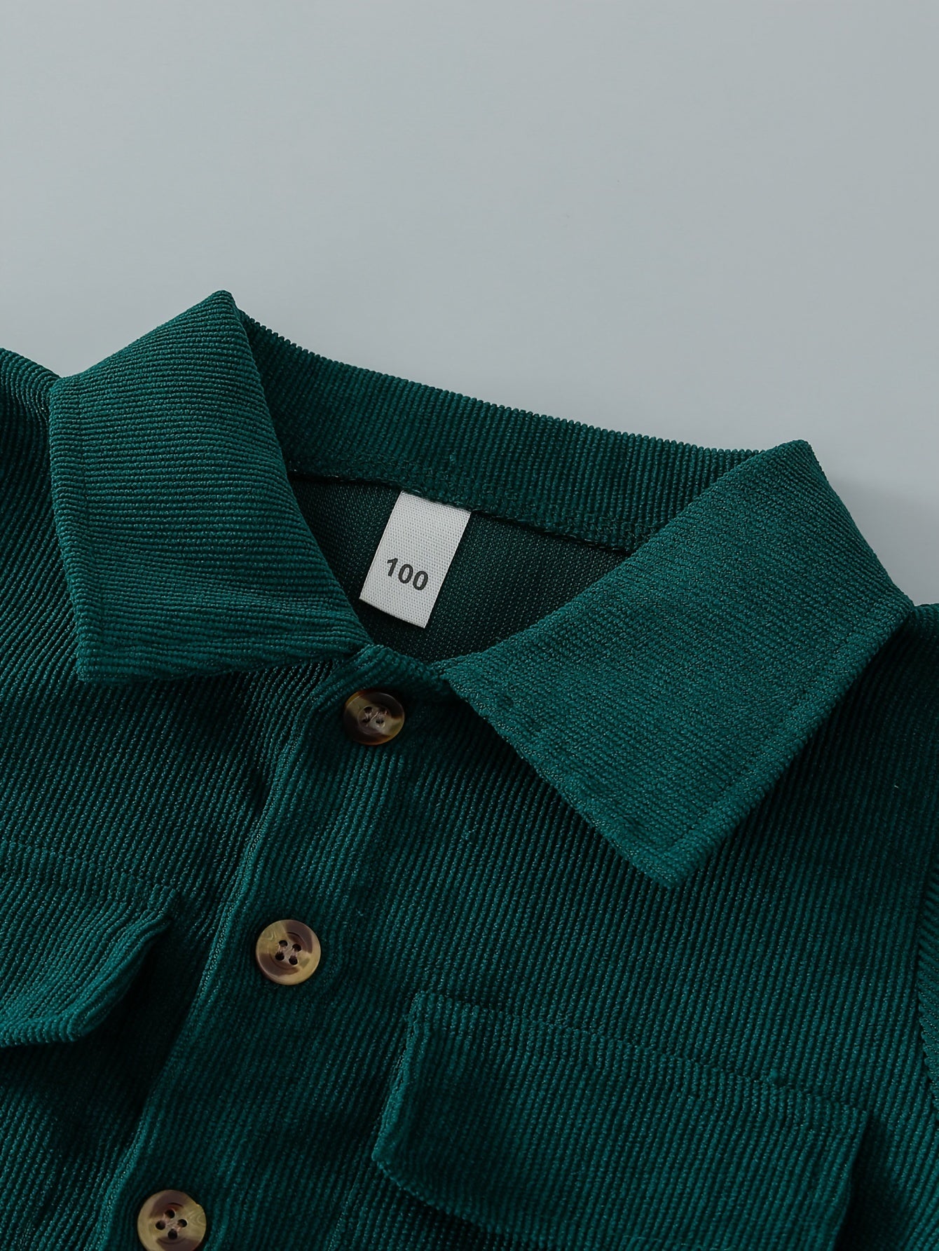 O'g'il bolalar uchun kuzgi paxta ko-ord to'plami, uzun qo'l ko'ylak, yuk sumkasi, kundalik ochiq havoda kiyim