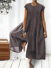 Mono de mujer de talla grande con pantalón ancho, manga corta, body ajustado, verano, poliéster