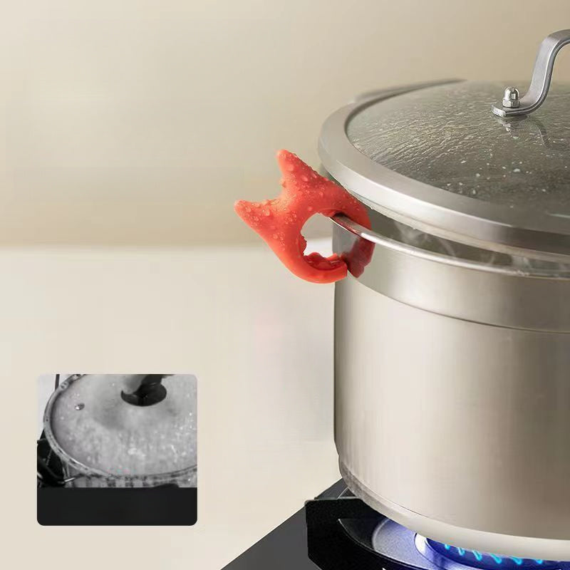 Plastik spatula ushlagichi qiziq shayton dizayni bilan - teshiksiz pishirish spatulasini qo'yish, to'kilmas idish ushlagichi, oshxona uchun asboblar saqlash tokchasi, yig'ishsiz foydalanishga tayyor