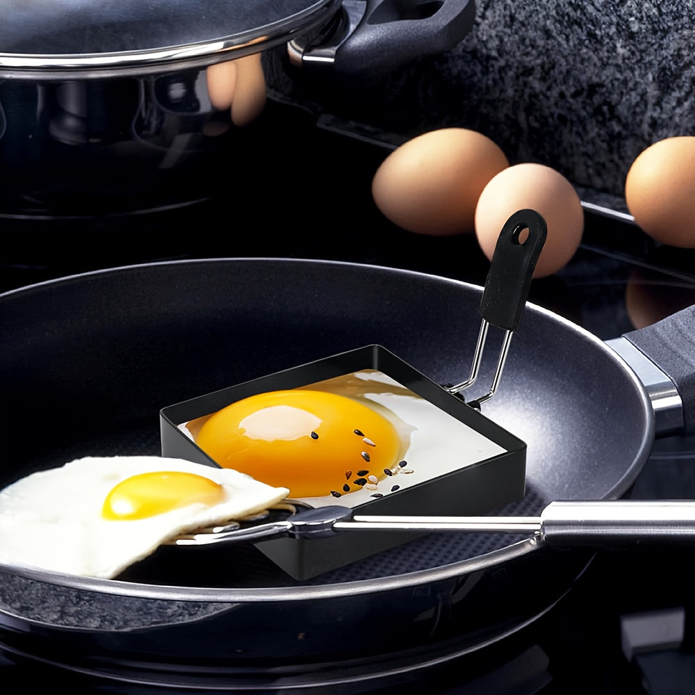 Two Pieces 10.16cm Non-Stick Stainless Steel Egg and Pancake Rings for Omelets Muffins