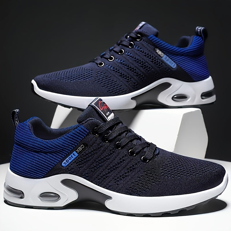 Men's Mesh Knitted Casual Sports Shoes for Outdoor Travel All-Season