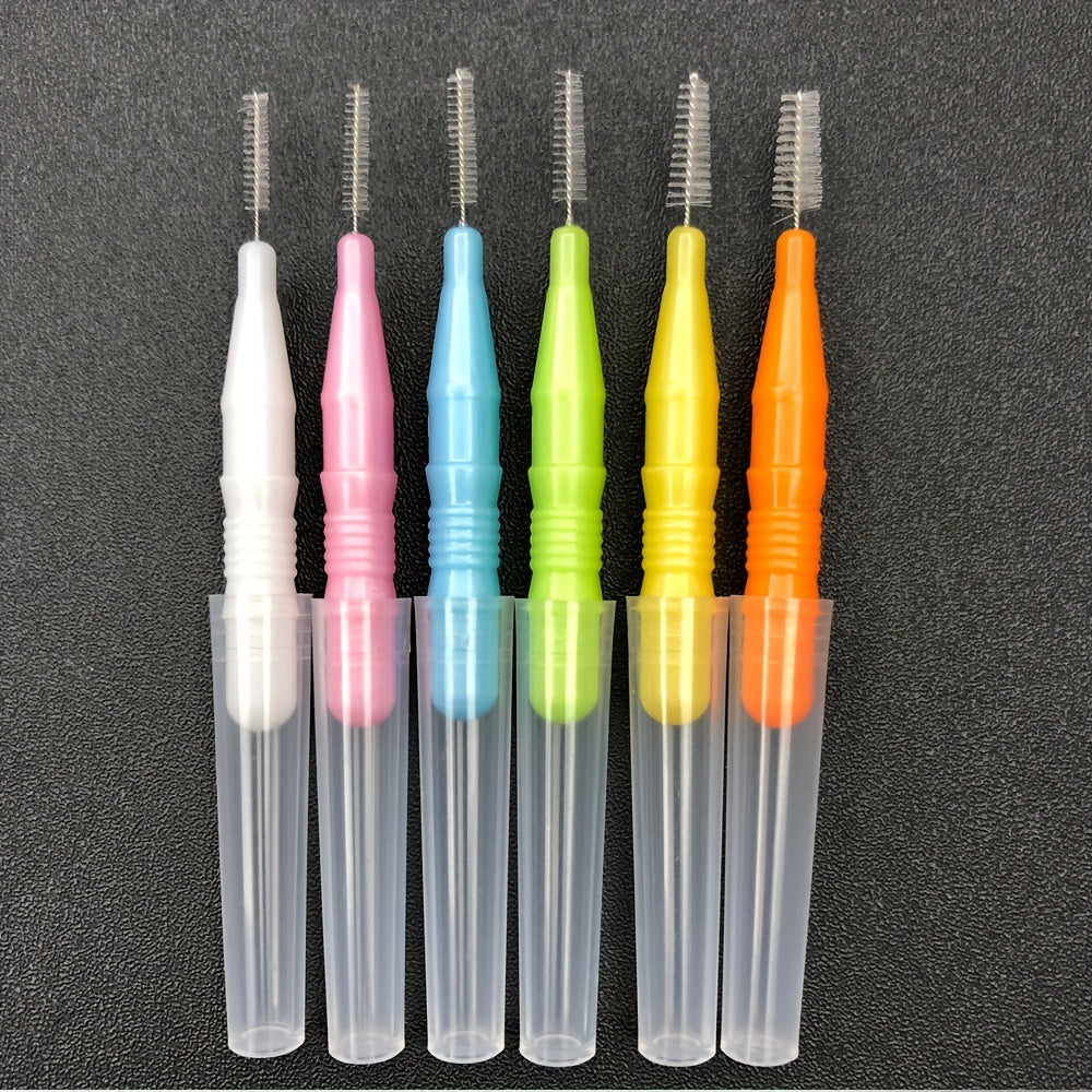 12-to'plam tish oral interdental cho'tkalar PE material aralash ranglar gum parvarishi