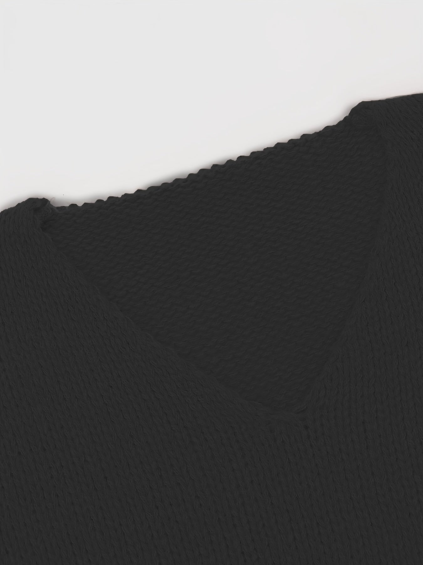 Plus Size Women's V Neck Long Sleeve Oversized Sweater Pullover