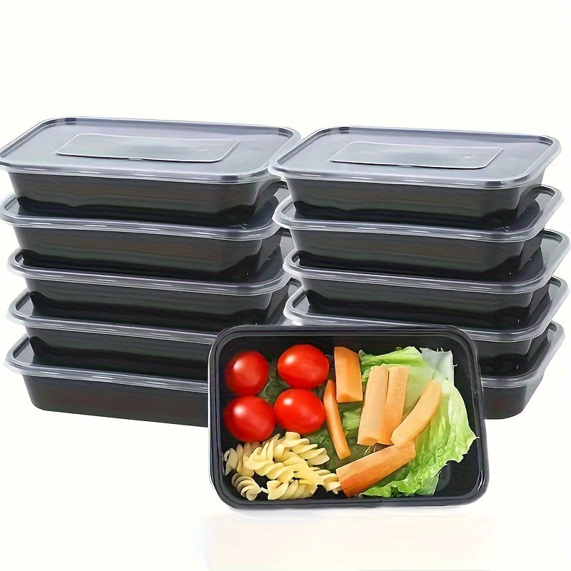 Pack of 10/30/50 BPA-Free Plastic Meal Prep Containers 500ml Leakproof Food Storage
