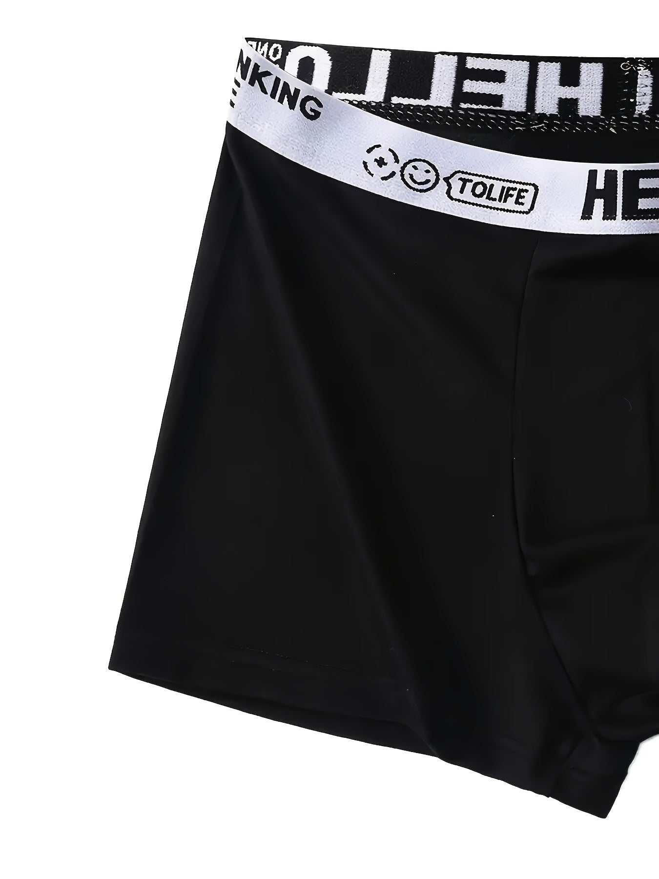 Men's Breathable Polyester Spandex Shortie Underwear for Daily and Sports Use