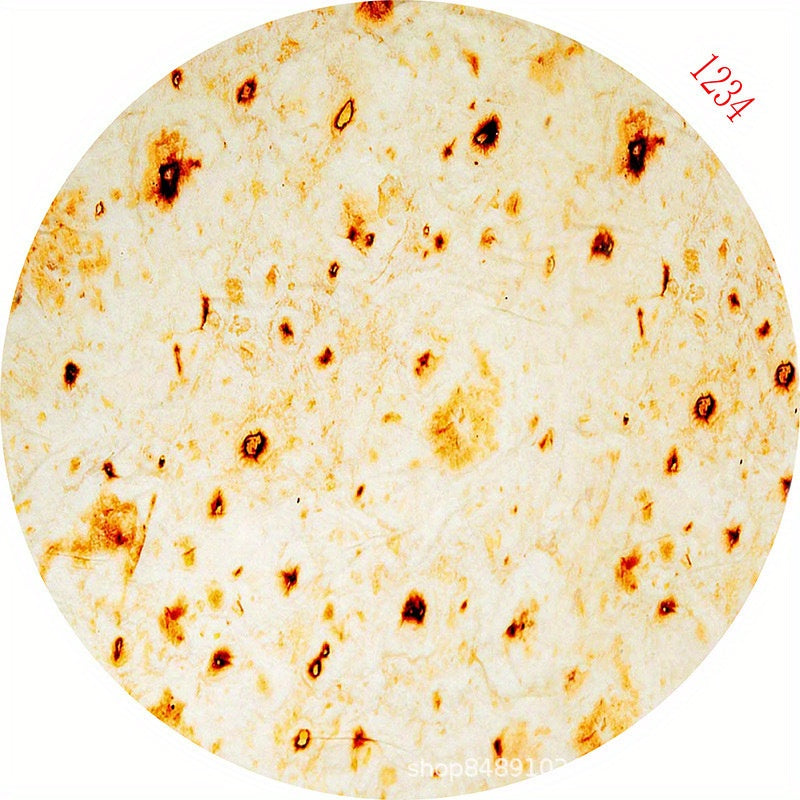 Flannel Food Print Blanket Soft Warm Multi-Functional for Couch Bed Camping Travel