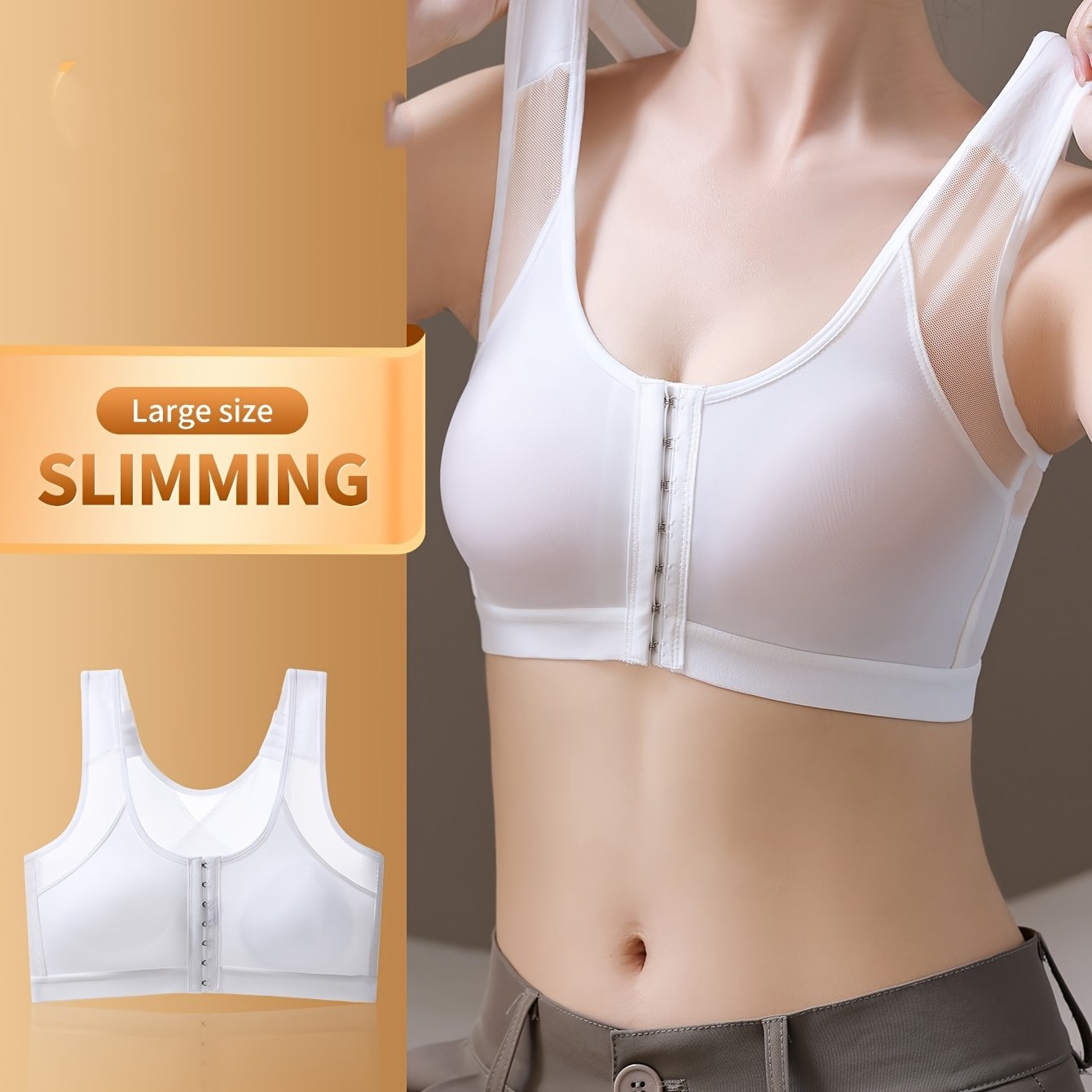 Women's Breathable Sports Bra with Push-Up Support for Active Wear