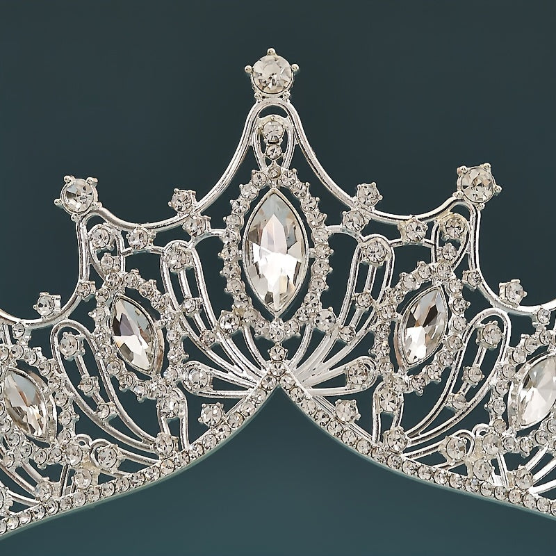 Girls Gold Tiara Hair Accessory for Birthday Celebration