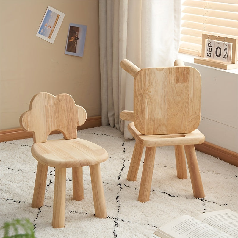 Wooden Stool for Shoes Entryway Small Solid Wood Seat Living Room Use