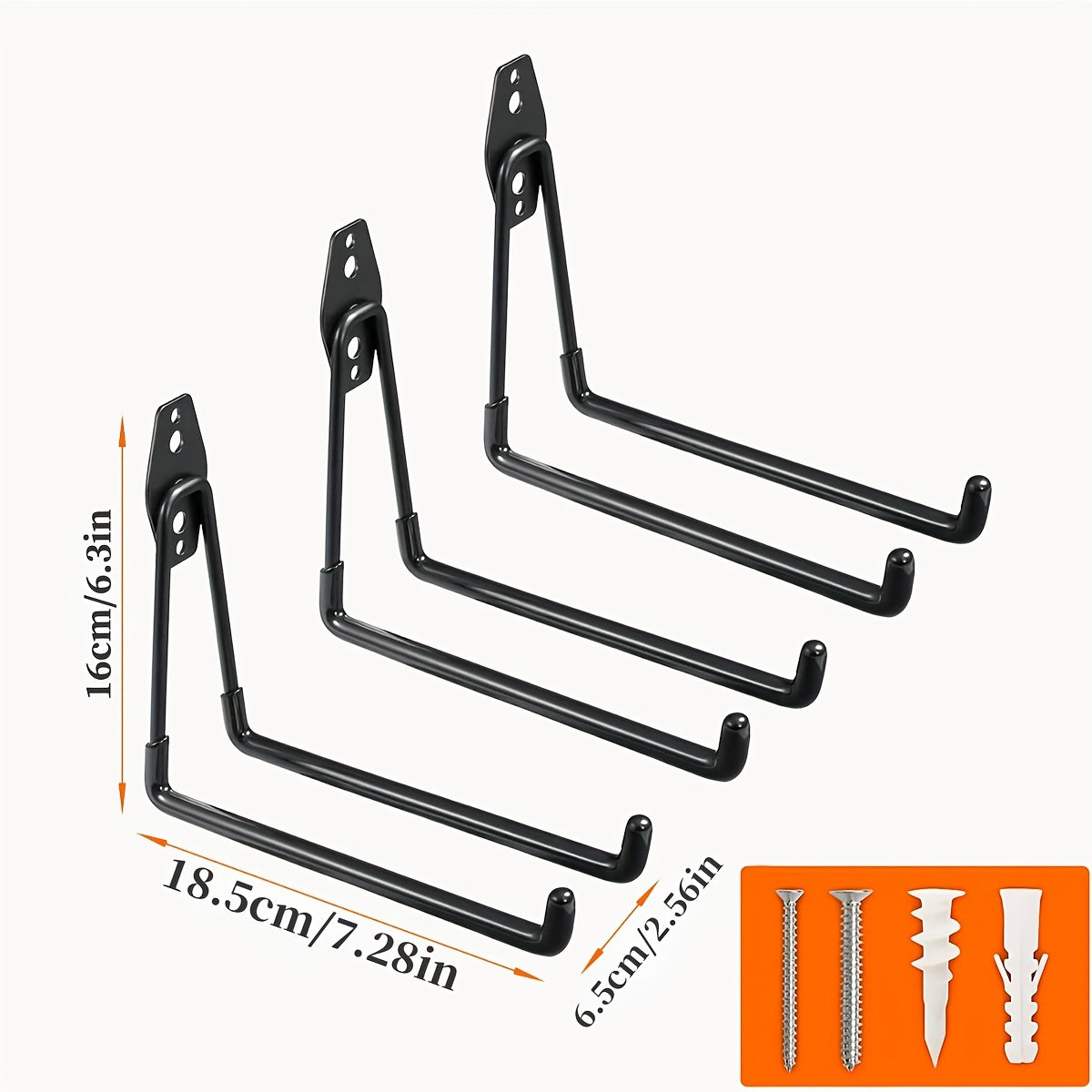 Ganchos de almacenamiento para garaje de uso pesado para herramientas, escaleras, bicicletas, organización interior y exterior