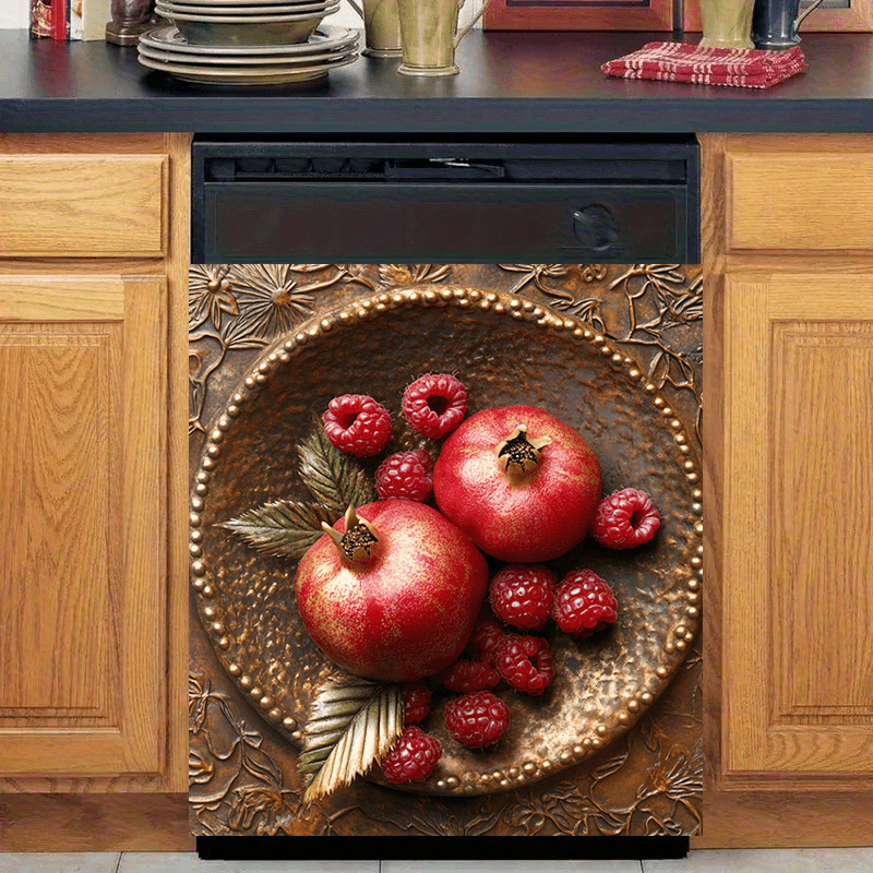 Qishloq uslubidagi granat magnetik mashina uchun suv o'tkazmaydigan bronza meva dizayni oshxona dekoratsiyasi