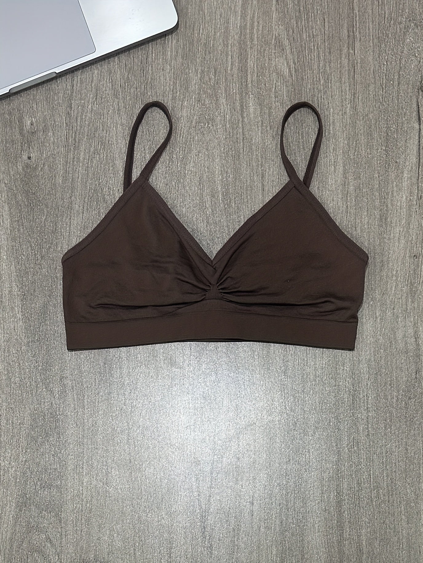 Women’s 3-Pack Seamless Bralettes Soft Stretch Knit No Underwire Padded Solid