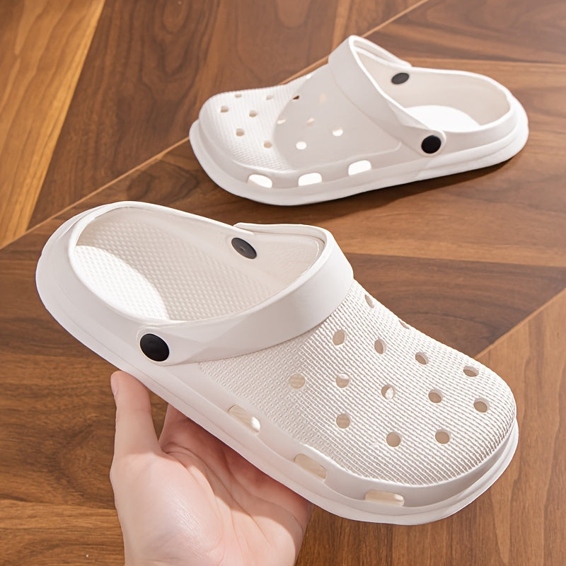 Women's Solid Color Clogs Casual Garden Slip-On Shoes