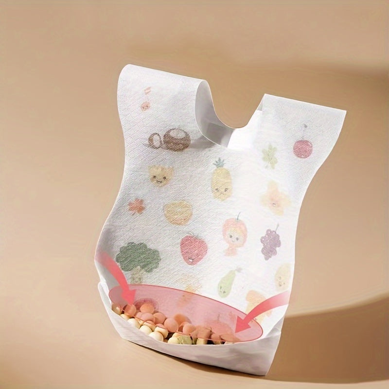 Set of 10 Waterproof Baby Bibs Single-Use Feeding Bibs for Infants
