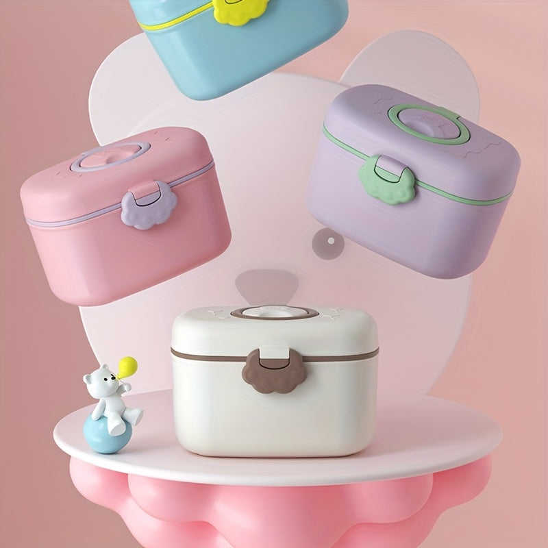 Baby Formula Dispenser with Scoop and Leveller, Non-Spill, 18.6oz Storage, Travel Organizer