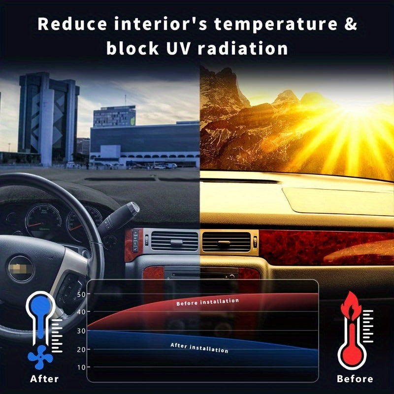 Center Console Dash Mat Protector Sunshield Cover for Chevy GMC SUV