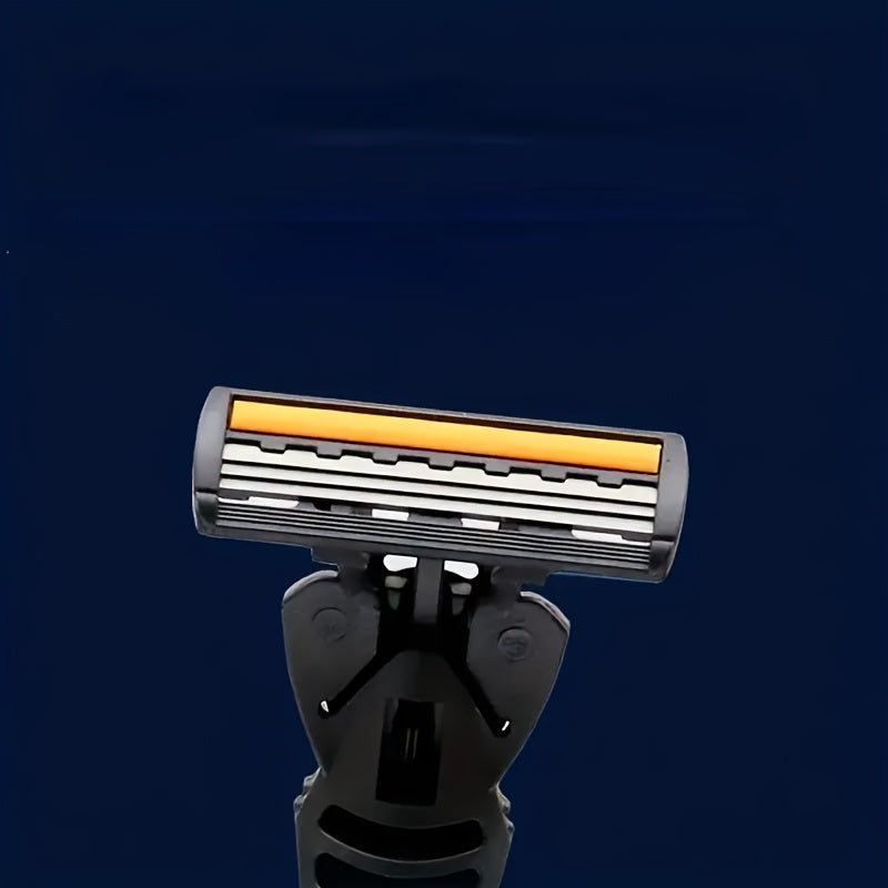 Тройной слой бритвы для бритья бороды и усов с запасными лезвиями