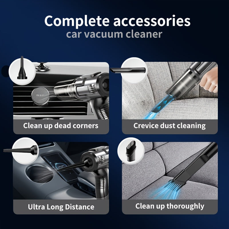 Handheld Car Vacuum Cleaner 12V Wired Mini Dust Cleaner with Powerful Suction