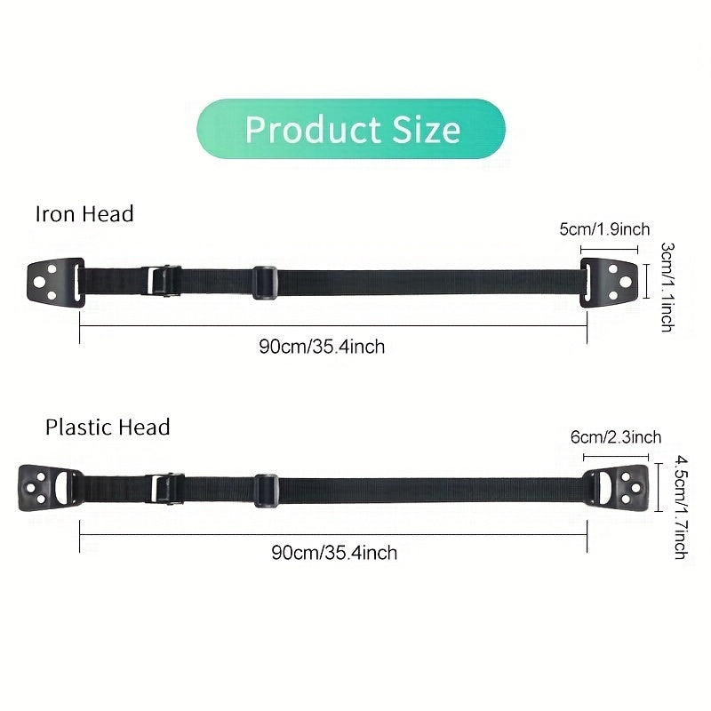 Heavy Duty Baby Safety Furniture Restraint with Anti-Tilt Feature for TVs and Furniture