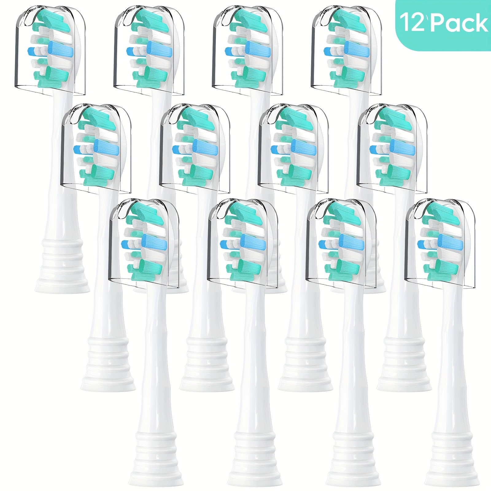 Заменяемые насадки для электрической зубной щетки с мягкой щетиной, семейный набор, совместимы с щетками Snap-On