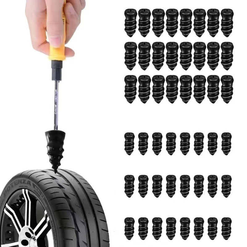20/40pcs Motorcycle Tire Repair Kit Puncture Screws Tubeless Wheel Patches