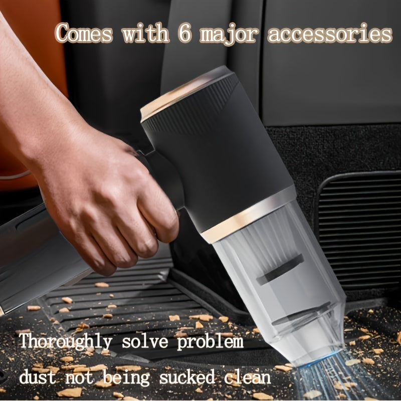 Wireless Handheld Vacuum Cleaner with Strong Suction USB Rechargeable for Home Office Car Cleaning