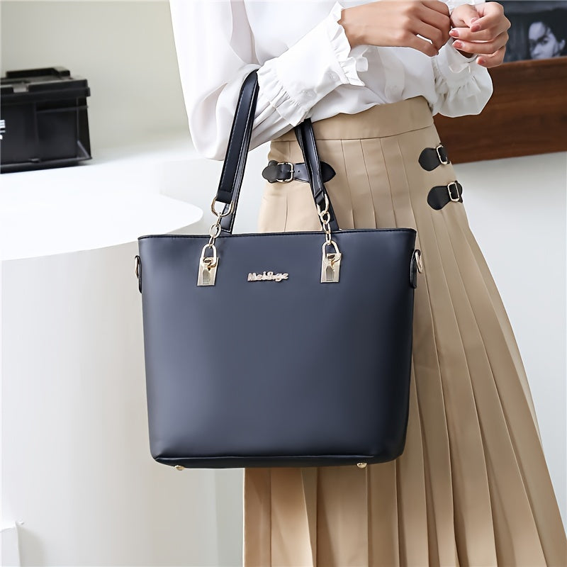 Ona uchun PU materialidan yasalgan katta ko'krak sumkasi, olti bo'limli.