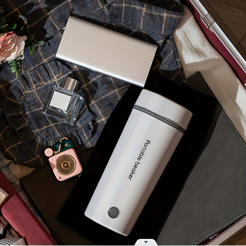 Portable Electric Kettle 304 Stainless Steel Compact Travel and Home Use