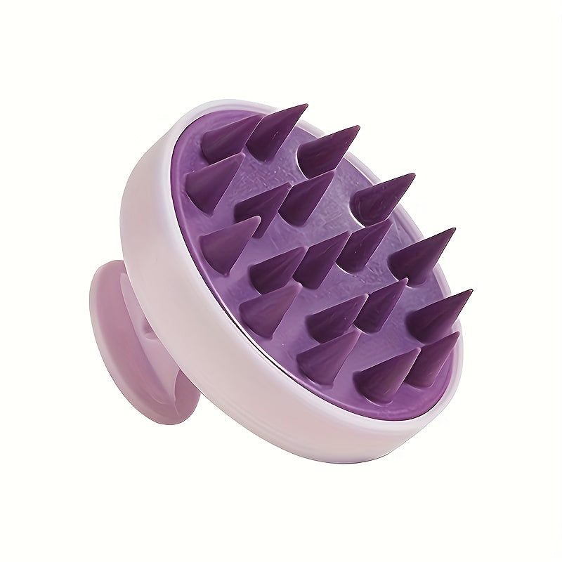 Gentle Silicone Scalp Massager with Shampoo Brush for Exfoliating Hair and Scalp in 3 Colors