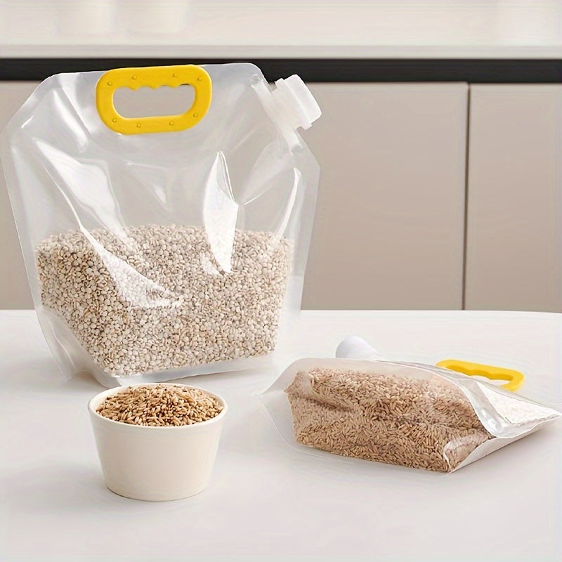 Set of 5 Reusable Food Storage Bags Airtight Seal Bulk Grain Refrigerator Moisture Insect Resistant