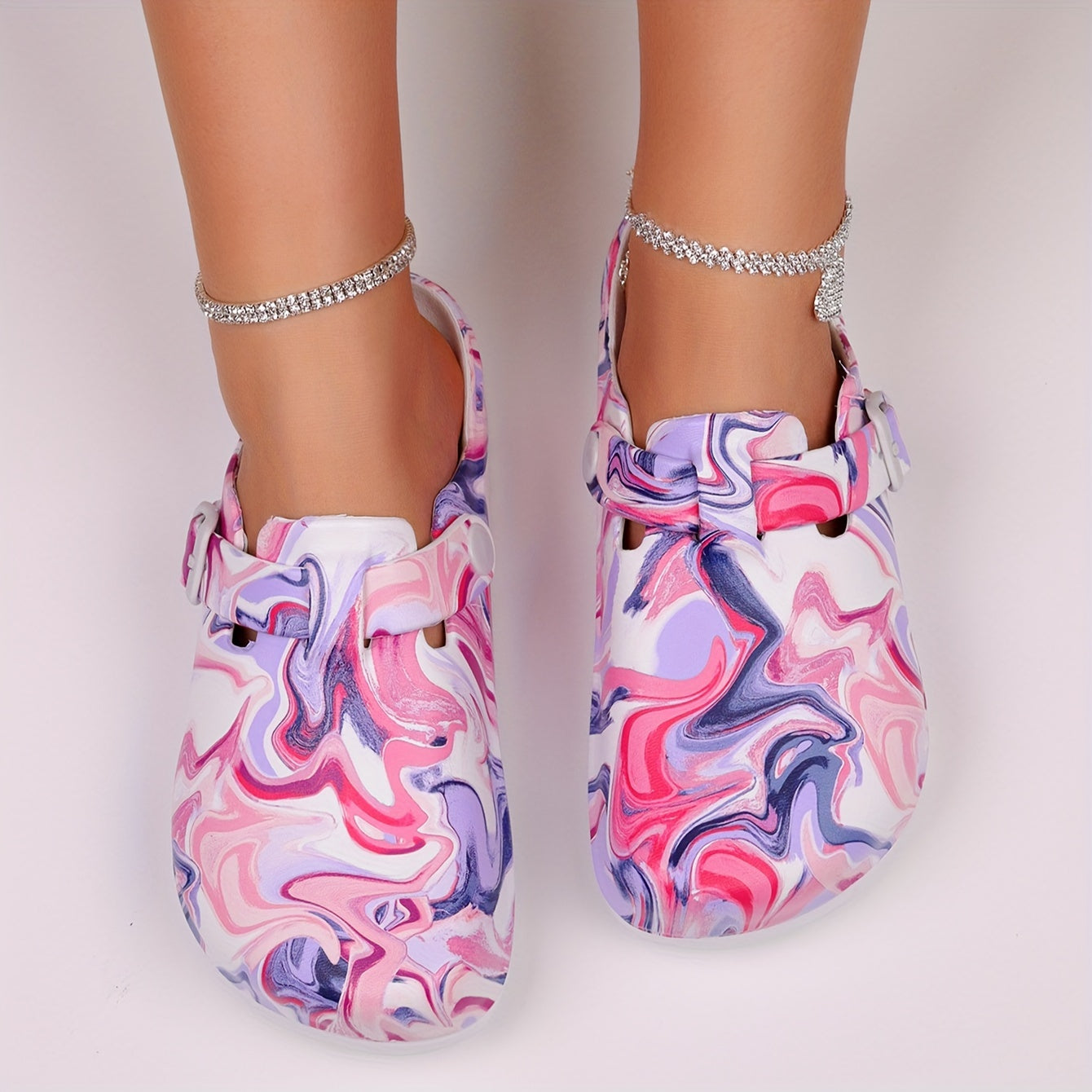 Zapatillas tipo enfermera de dibujos animados, casuales, de EVA, para interior, confort durante todas las estaciones