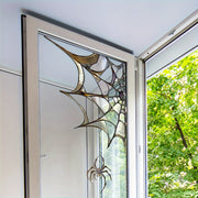 Halloween Spider Web Window Film Decal Reusable Static Cling Durable PVC