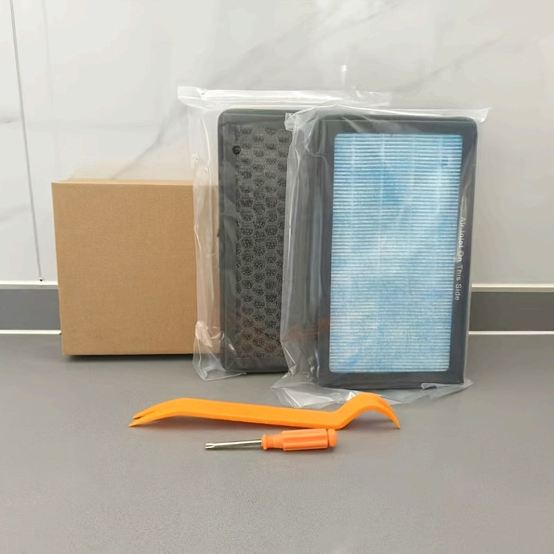 2-Pack HEPA Air Filter with Activated Carbon for Tesla Model 3 and Y