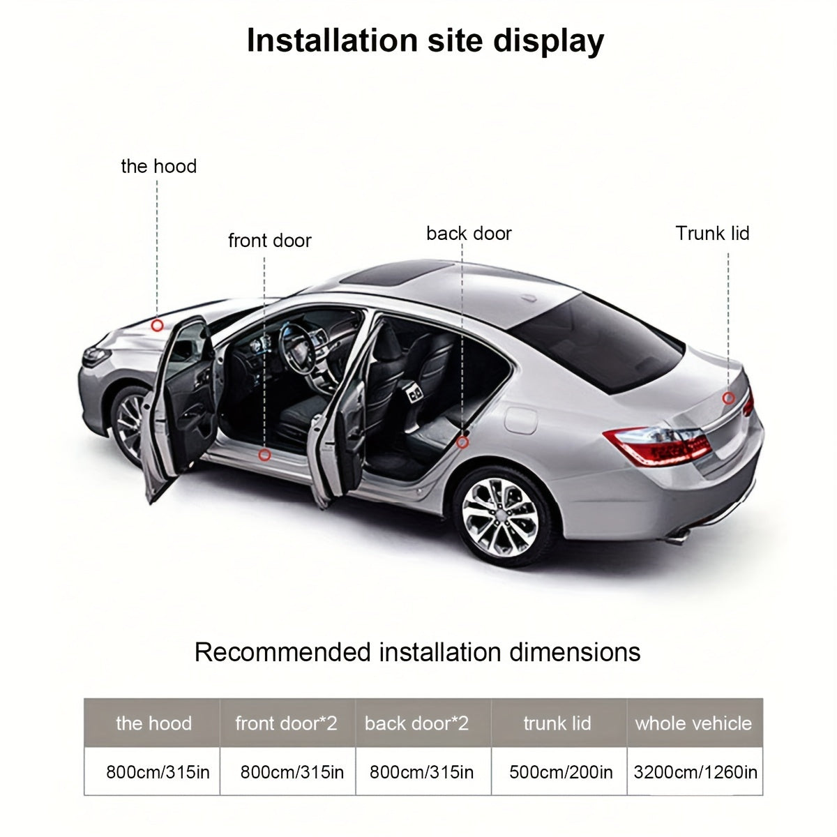 Universal avtomobil yopish chizig'i ikki qatlamli ovoz o'tkazmaydigan L-shaklidagi