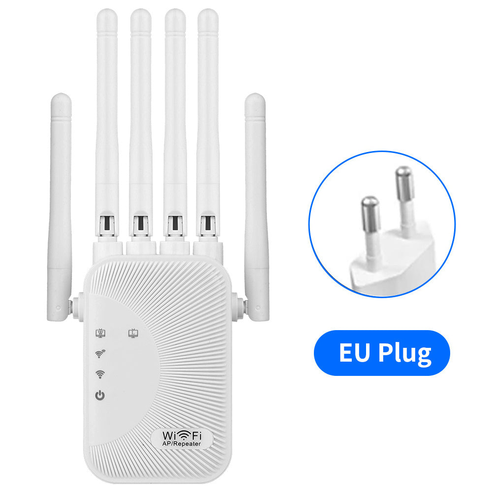 WiFi Signal Extender 1200Mbps Dual Band WiFi 6 with 6 Antennas for Home and Business