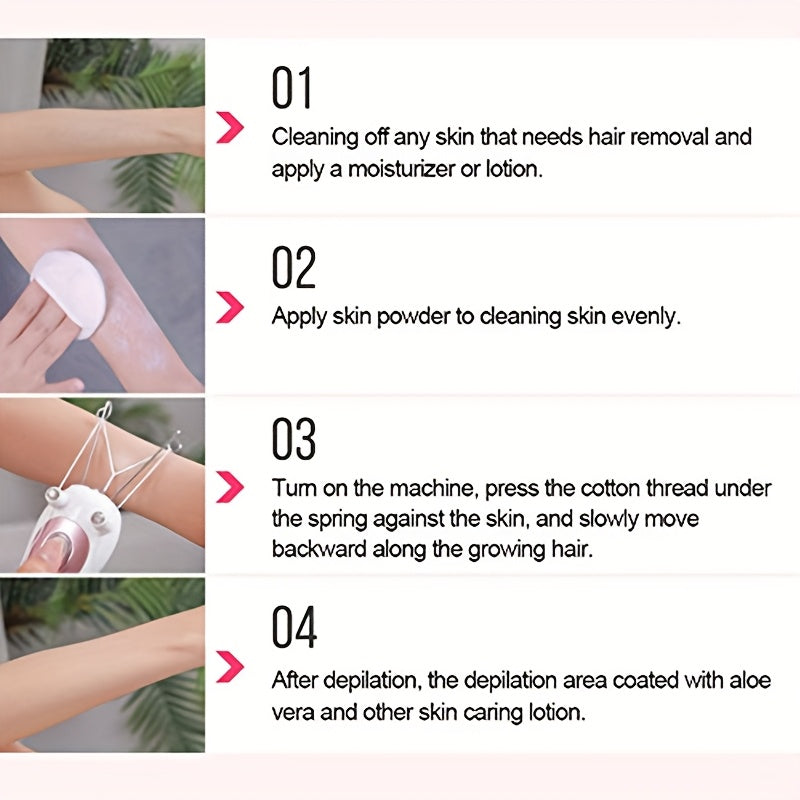 Electric Facial Hair Removal Machine for Women Rechargeable USB Shaver