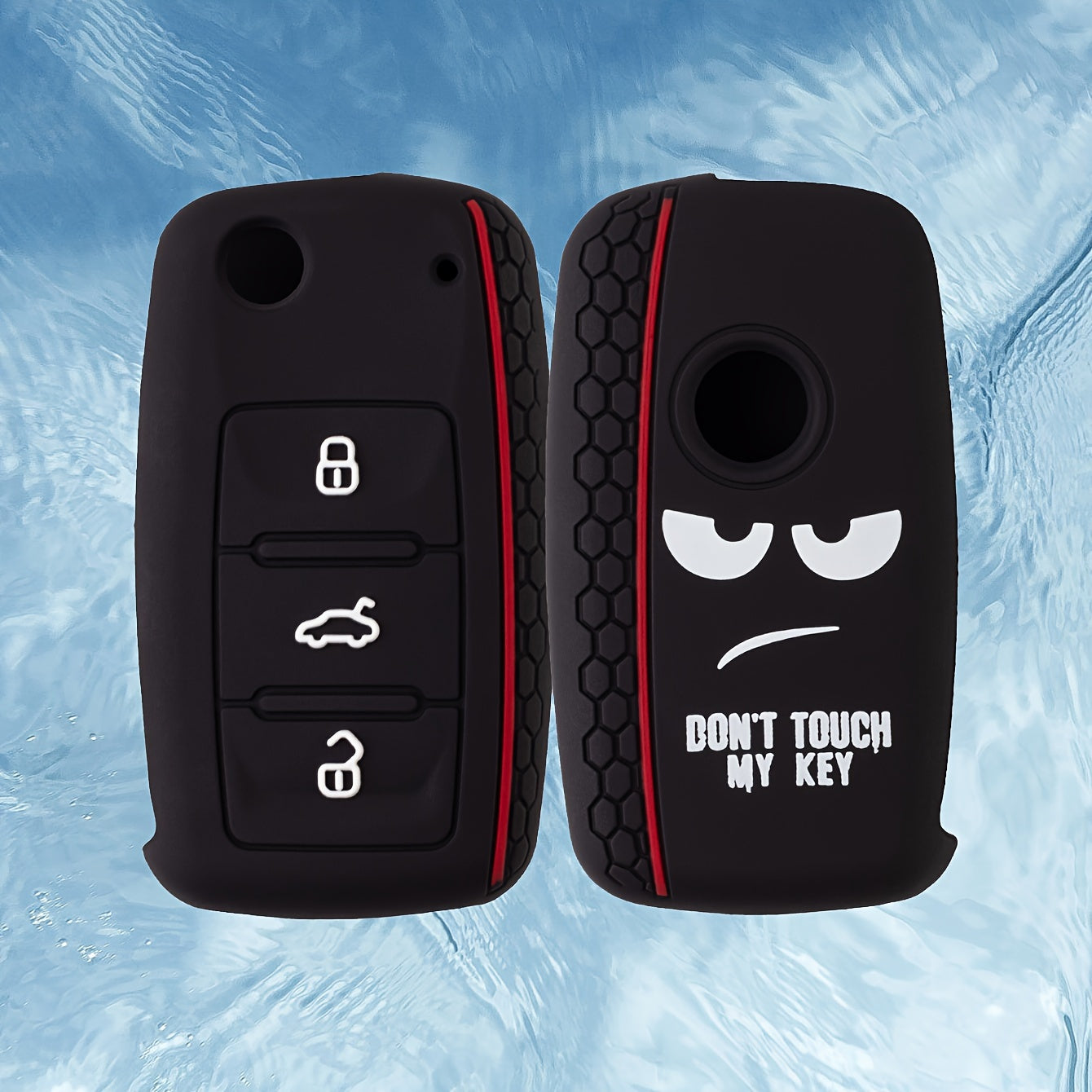 Universal Car Key Case Leather Cover for SUV Sedan Fits Multiple Models