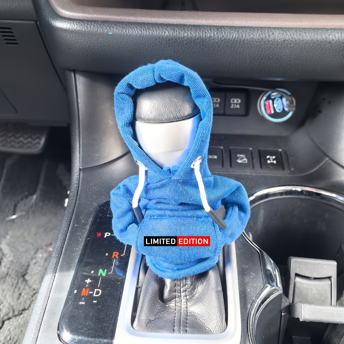 Universal Car Gear Shift Knob Cover Hoodie Leather Manual Handle Decoration