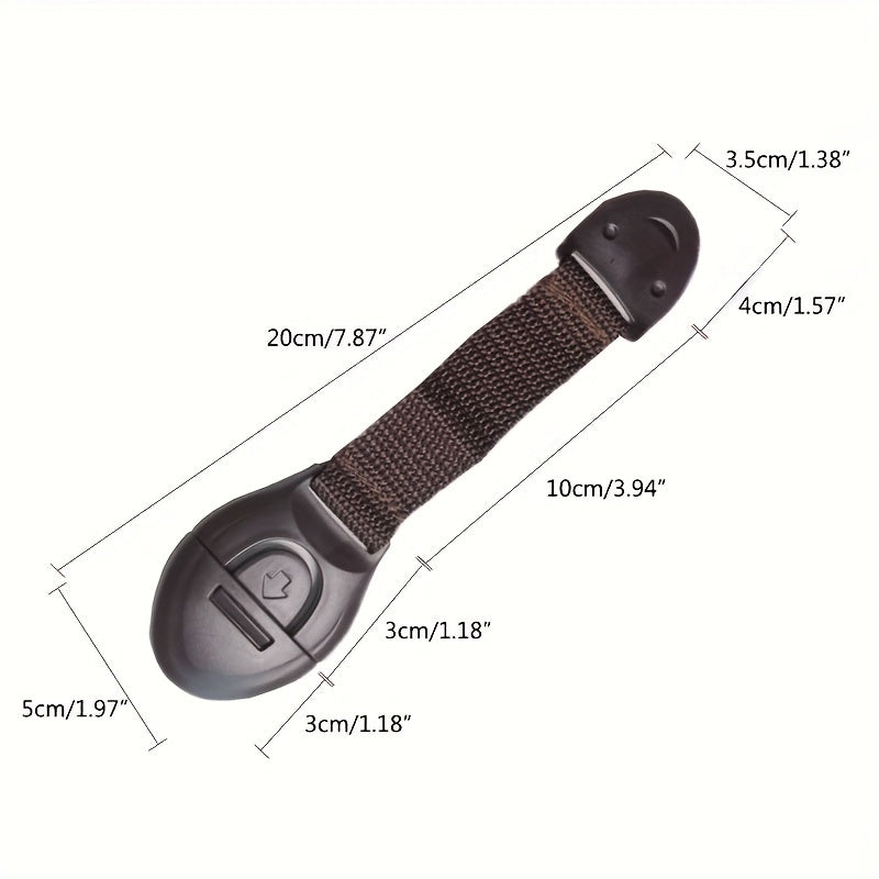 Baby Safety Drawer Locks Set for Hotels, Plastic, 6 Pack
