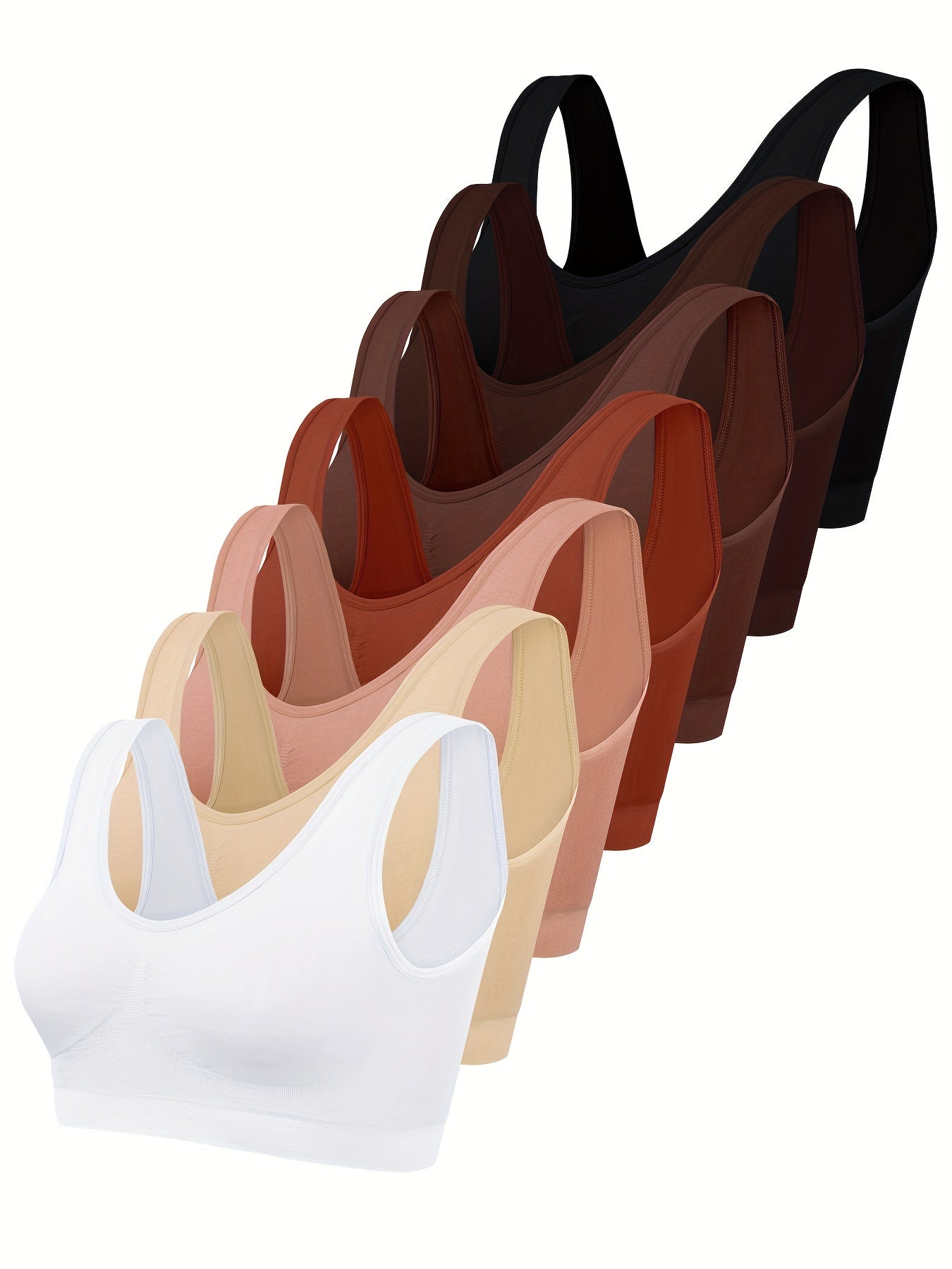 7-Piece Seamless Sports Push-Up Lingerie Set for Women